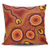 Australia Aboriginal Pillow Cases - Connection Concept Dot Aboriginal Colorful Painting Pillow Cases