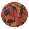 Australia Aboriginal Round Rug - Aboriginal Dot Art With Animals Round Rug