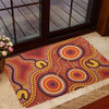 Australia Aboriginal Doormat - Connection Concept Dot Aboriginal Colorful Painting Doormat