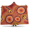 Australia Aboriginal Hooded Blanket - Connection Concept Dot Aboriginal Colorful Painting Hooded Blanket