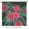 Australia Aboriginal Shower Curtain - Australian Hakea Flowers Painting In Aboriginal Style Shower Curtain