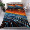 Australia Dreaming Aboriginal Bedding Set - Aboriginal Culture Indigenous Dreaming Dot Painting Art Inspired Bedding Set