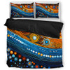 Australia Dreaming Aboriginal Bedding Set - Aboriginal Dot Painting Art Indigenous Culture Inspired Bedding Set