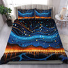 Australia Dreaming Aboriginal Bedding Set - Aboriginal Dreaming Dot Painting Art Color Inspired Bedding Set