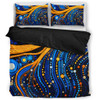 Australia Dreaming Aboriginal Bedding Set - Aboriginal Indigenous Culture Dot Painting Art Inspired Bedding Set