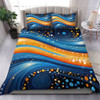 Australia Dreaming Aboriginal Bedding Set - Aboriginal Indigenous Dot Painting Dream Art Inspired Bedding Set