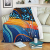 Australia Dreaming Aboriginal Blanket - Colorful Aboriginal With Indigenous Patterns Inspired Blanket