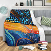 Australia Dreaming Aboriginal Blanket - Colorful Aboriginal With Indigenous Patterns Inspired Blanket