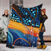 Australia Dreaming Aboriginal Blanket - Colorful Aboriginal With Indigenous Patterns Inspired Blanket