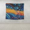 Australia Dreaming Aboriginal Tapestry - Colorful Aboriginal With Indigenous Patterns Inspired Tapestry
