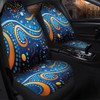 Australia Dreaming Aboriginal Car Seat Cover - Aboriginal Culture Indigenous Dot Painting Color Inspired Car Seat Cover