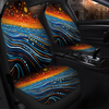 Australia Dreaming Aboriginal Car Seat Cover - Aboriginal Culture Indigenous Dreaming Dot Painting Art Inspired Car Seat Cover