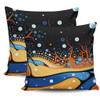 Australia Dreaming Aboriginal Pillow Cases - Aboriginal Art Indigenous Dot Painting Inspired Pillow Cases