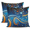 Australia Dreaming Aboriginal Pillow Cases - Aboriginal Culture Indigenous Dot Painting Color Inspired Pillow Cases