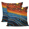 Australia Dreaming Aboriginal Pillow Cases - Aboriginal Culture Indigenous Dreaming Dot Painting Art Inspired Pillow Cases