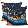 Australia Dreaming Aboriginal Pillow Cases - Aboriginal Culture Indigenous Trees Dot Painting Art Inspired Pillow Cases