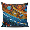 Australia Dreaming Aboriginal Pillow Cases - Aboriginal Dot Painting Art Indigenous Culture Inspired Pillow Cases