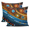 Australia Dreaming Aboriginal Pillow Cases - Aboriginal Dot Painting Art Indigenous Culture Inspired Pillow Cases