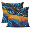 Australia Dreaming Aboriginal Pillow Cases - Colorful Aboriginal With Indigenous Patterns Inspired Pillow Cases