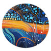 Australia Dreaming Aboriginal Round Rug - Colorful Aboriginal With Indigenous Patterns Inspired Round Rug