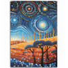 Australia Dreaming Aboriginal Area Rug - Aboriginal Culture Indigenous Land Dot Painting Art Inspired Area Rug