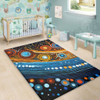 Australia Dreaming Aboriginal Area Rug - Aboriginal Dot Painting Art Indigenous Culture Inspired Area Rug