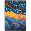 Australia Dreaming Aboriginal Area Rug - Colorful Aboriginal With Indigenous Patterns Inspired Area Rug