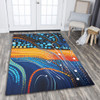 Australia Dreaming Aboriginal Area Rug - Colorful Aboriginal With Indigenous Patterns Inspired Area Rug