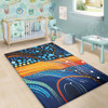 Australia Dreaming Aboriginal Area Rug - Colorful Aboriginal With Indigenous Patterns Inspired Area Rug