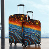 Australia Dreaming Aboriginal Luggage Cover - Aboriginal Culture Indigenous Dreaming Dot Painting Art Inspired Luggage Cover
