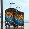 Australia Dreaming Aboriginal Luggage Cover - Aboriginal Dot Painting Art Indigenous Culture Inspired Luggage Cover