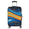 Australia Dreaming Aboriginal Luggage Cover - Aboriginal Indigenous Dot Painting Dream Art Inspired Luggage Cover