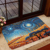 Australia Dreaming Aboriginal Doormat - Aboriginal Culture Indigenous Land Dot Painting Art Inspired Doormat