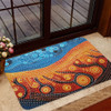 Australia Dreaming Aboriginal Doormat - Aboriginal Culture Indigenous River Dot Painting Art Inspired Doormat