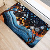 Australia Dreaming Aboriginal Doormat - Aboriginal Culture Indigenous Trees Dot Painting Art Inspired Doormat