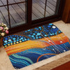 Australia Dreaming Aboriginal Doormat - Colorful Aboriginal With Indigenous Patterns Inspired Doormat