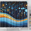 Australia Dreaming Aboriginal Shower Curtain - Aboriginal Culture Indigenous Dot Painting Art Inspired Shower Curtain
