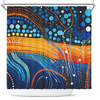 Australia Dreaming Aboriginal Shower Curtain - Colorful Aboriginal With Indigenous Patterns Inspired Shower Curtain