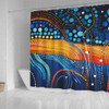 Australia Dreaming Aboriginal Shower Curtain - Colorful Aboriginal With Indigenous Patterns Inspired Shower Curtain