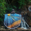 Australia Dreaming Aboriginal Beach Blanket - Aboriginal Culture Indigenous Dot Painting Inspired Beach Blanket