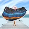 Australia Dreaming Aboriginal Beach Blanket - Aboriginal Dreaming Dot Painting Art Color Inspired Beach Blanket