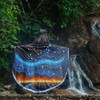 Australia Dreaming Aboriginal Beach Blanket - Aboriginal Dreaming Dot Painting Art Color Inspired Beach Blanket