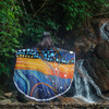 Australia Dreaming Aboriginal Beach Blanket - Colorful Aboriginal With Indigenous Patterns Inspired Beach Blanket