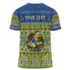 Parramatta Eels Christmas Custom T-shirt - Aussie Chrissie Spirit T-shirt