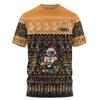 Wests Tigers Christmas Custom T-shirt - Aussie Chrissie Spirit T-shirt
