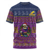 Melbourne Storm Christmas Custom T-shirt - Aussie Chrissie Spirit T-shirt