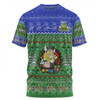 Canberra Raiders Christmas Custom T-shirt - Aussie Chrissie Spirit T-shirt