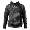 Australia Fishing Custom Hoodie - Fish Reaper Fish Skeleton Grey Hoodie