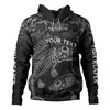 Australia Fishing Custom Hoodie - Fish Reaper Fish Skeleton Grey Hoodie