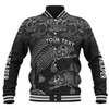 Australia Fishing Custom Baseball Jacket - Fish Reaper Fish Skeleton Grey Baseball Jacket